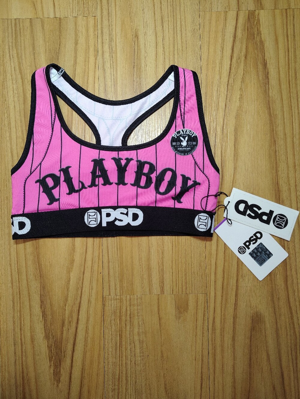 PSD WOMEN'S PLAYBOY PLAYBALL SPORTS BRA, MULTI, SMALL